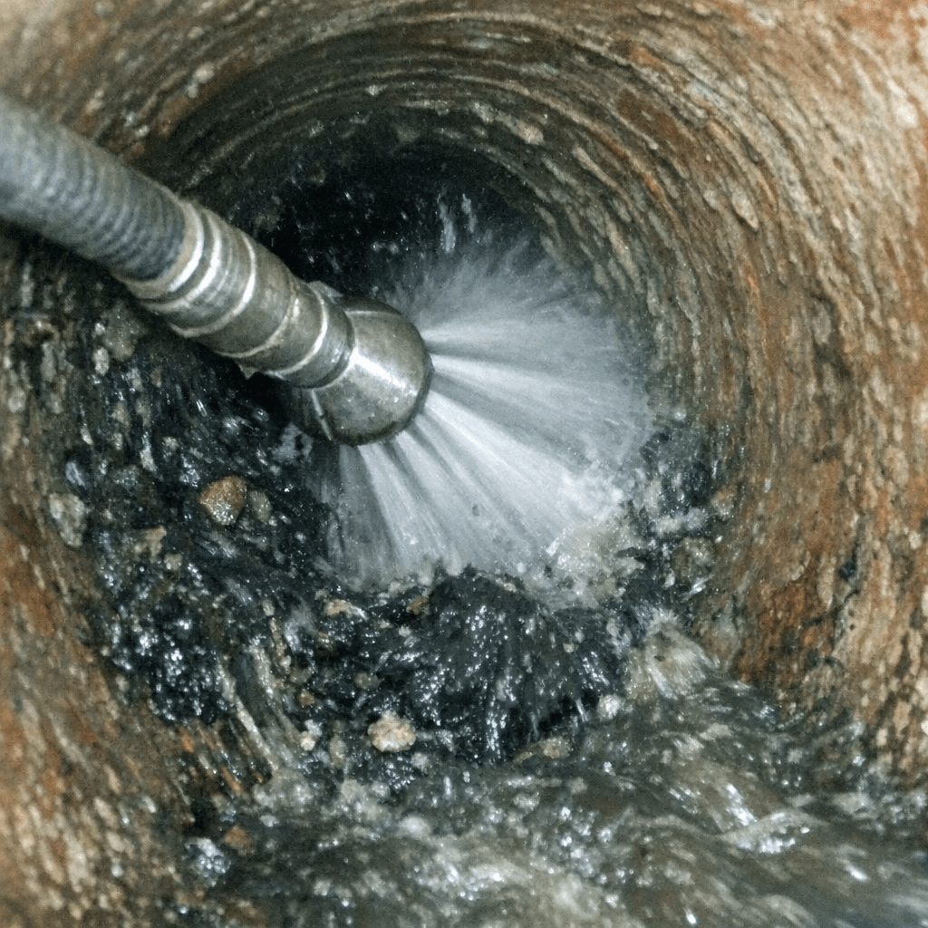 Kraftvoller Wasserstrahl bei der Spülung